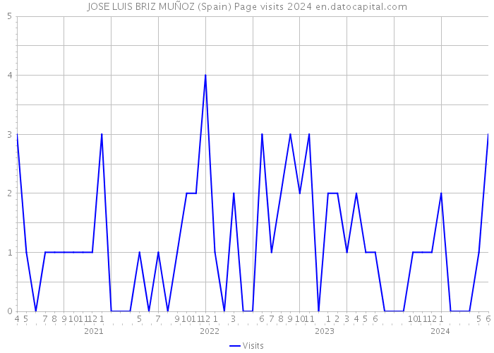 JOSE LUIS BRIZ MUÑOZ (Spain) Page visits 2024 