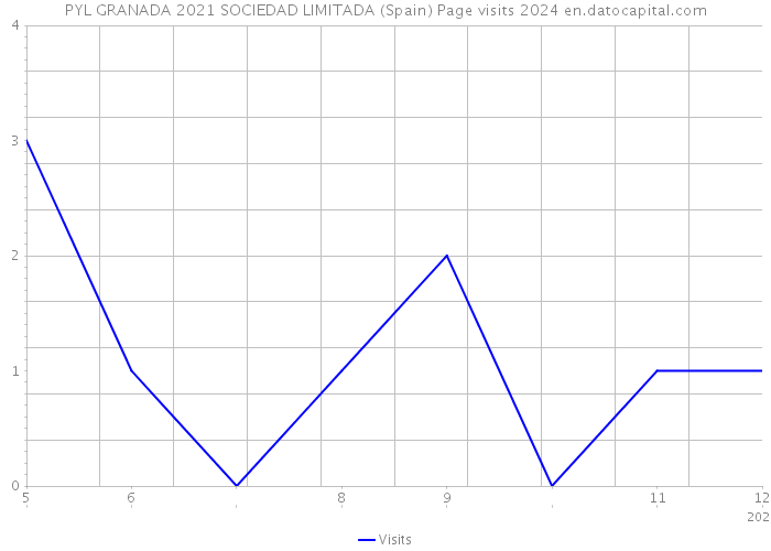 PYL GRANADA 2021 SOCIEDAD LIMITADA (Spain) Page visits 2024 