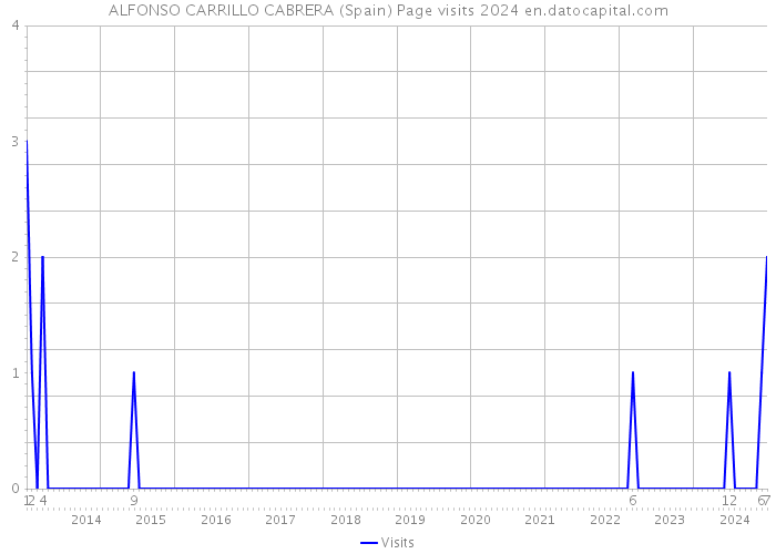 ALFONSO CARRILLO CABRERA (Spain) Page visits 2024 