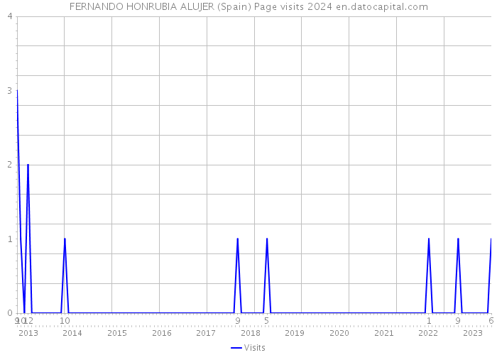 FERNANDO HONRUBIA ALUJER (Spain) Page visits 2024 