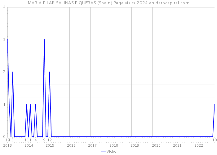 MARIA PILAR SALINAS PIQUERAS (Spain) Page visits 2024 