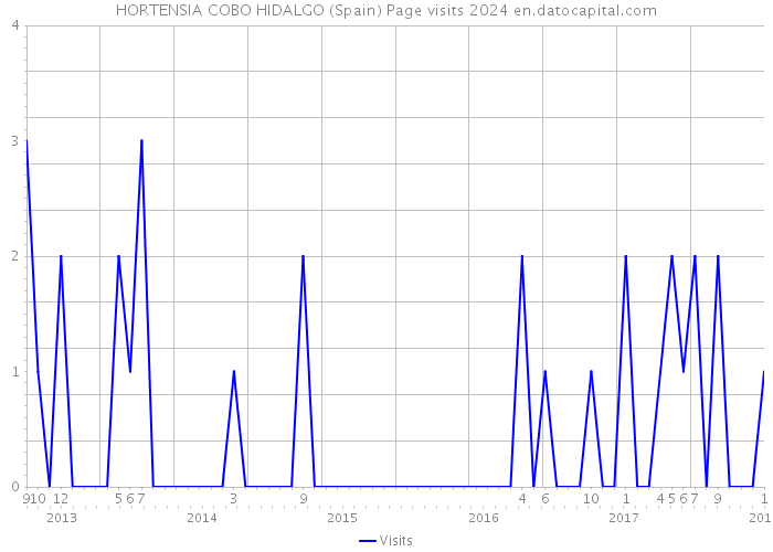 HORTENSIA COBO HIDALGO (Spain) Page visits 2024 