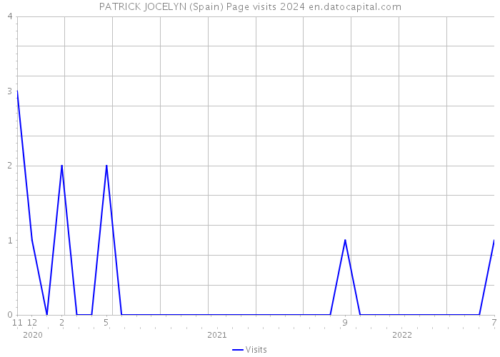 PATRICK JOCELYN (Spain) Page visits 2024 