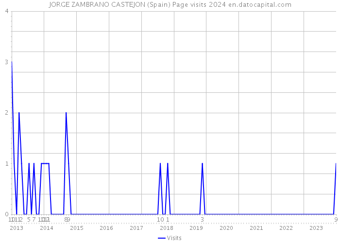 JORGE ZAMBRANO CASTEJON (Spain) Page visits 2024 