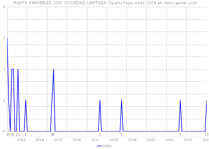 IINJAPA INMUEBLES 2007 SOCIEDAD LIMITADA (Spain) Page visits 2024 