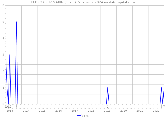 PEDRO CRUZ MARIN (Spain) Page visits 2024 