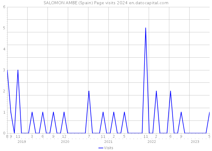 SALOMON AMBE (Spain) Page visits 2024 