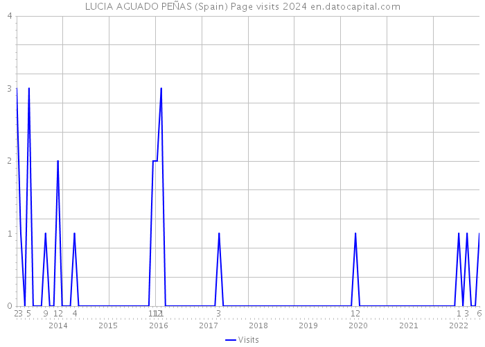 LUCIA AGUADO PEÑAS (Spain) Page visits 2024 