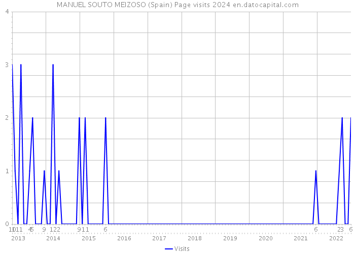 MANUEL SOUTO MEIZOSO (Spain) Page visits 2024 