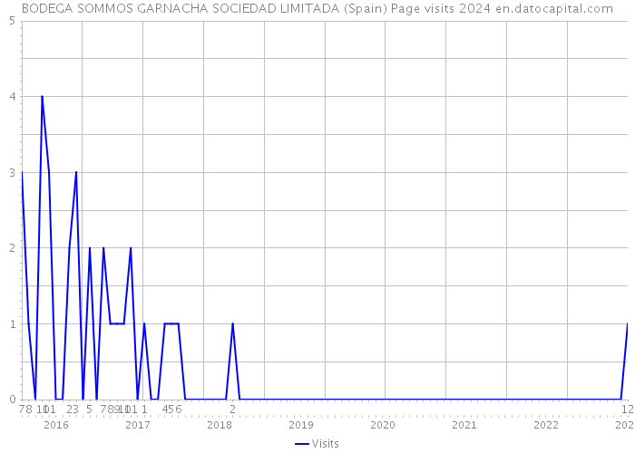 BODEGA SOMMOS GARNACHA SOCIEDAD LIMITADA (Spain) Page visits 2024 