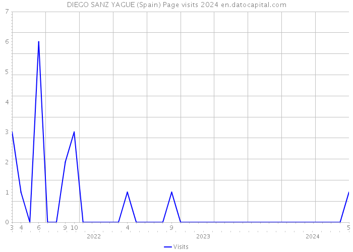 DIEGO SANZ YAGUE (Spain) Page visits 2024 