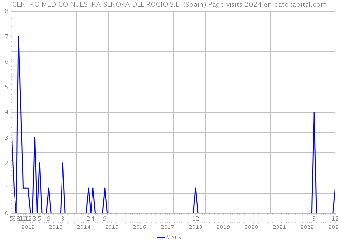 CENTRO MEDICO NUESTRA SENORA DEL ROCIO S.L. (Spain) Page visits 2024 