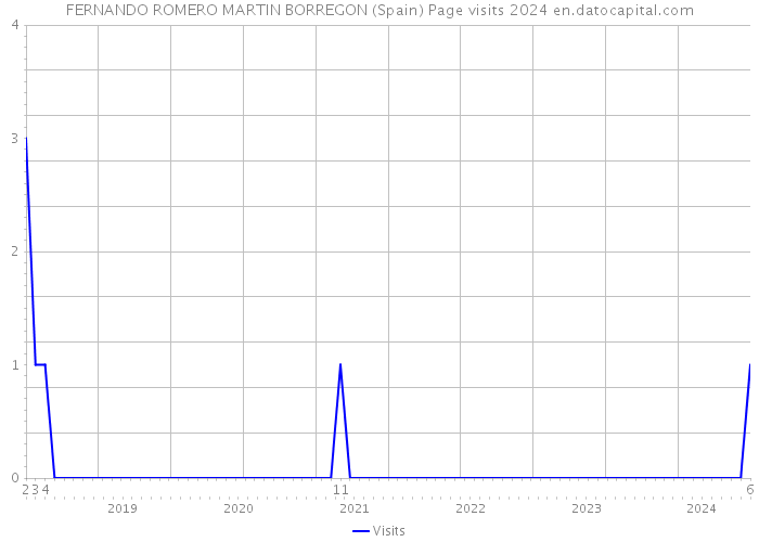 FERNANDO ROMERO MARTIN BORREGON (Spain) Page visits 2024 