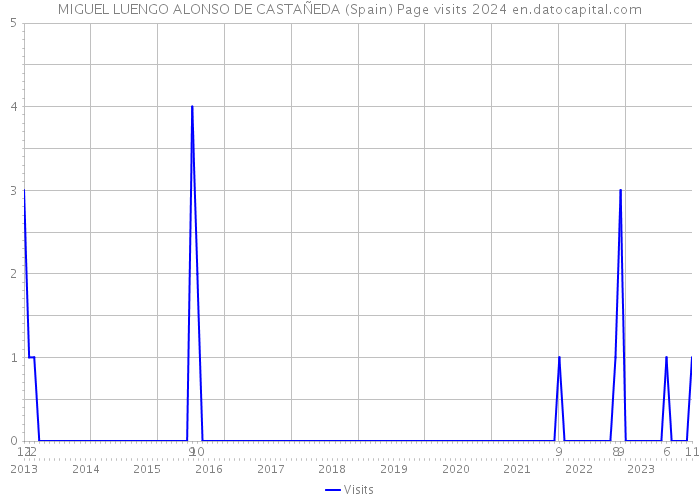 MIGUEL LUENGO ALONSO DE CASTAÑEDA (Spain) Page visits 2024 