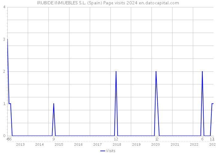 IRUBIDE INMUEBLES S.L. (Spain) Page visits 2024 