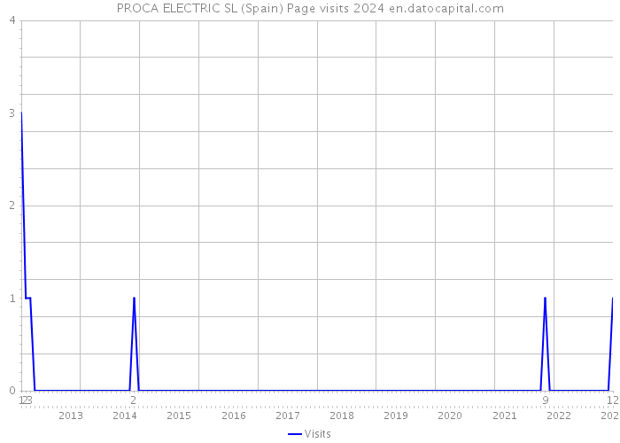 PROCA ELECTRIC SL (Spain) Page visits 2024 
