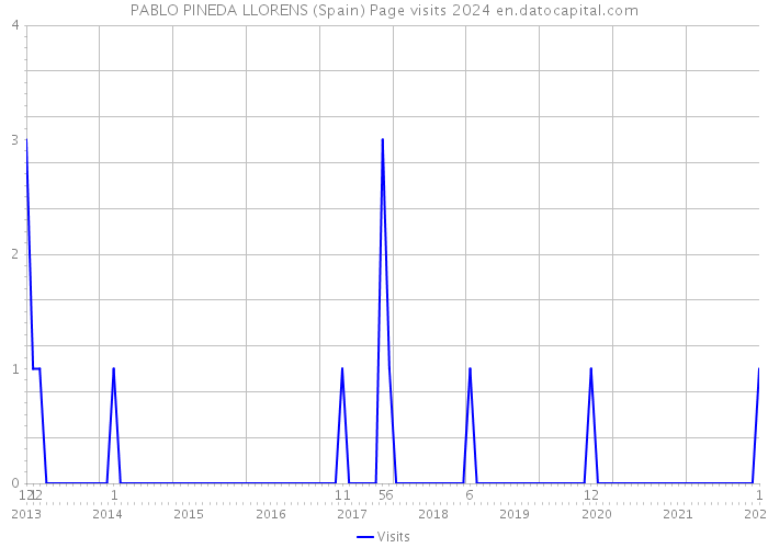 PABLO PINEDA LLORENS (Spain) Page visits 2024 