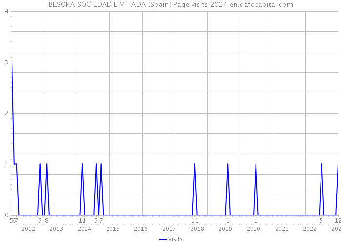 BESORA SOCIEDAD LIMITADA (Spain) Page visits 2024 