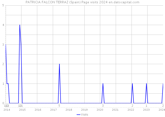 PATRICIA FALCON TERRAZ (Spain) Page visits 2024 
