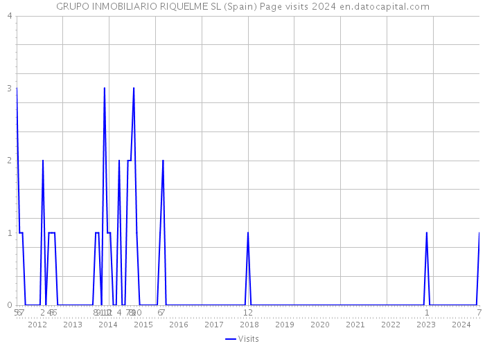 GRUPO INMOBILIARIO RIQUELME SL (Spain) Page visits 2024 