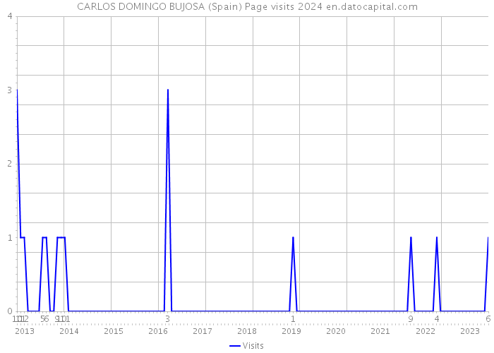 CARLOS DOMINGO BUJOSA (Spain) Page visits 2024 