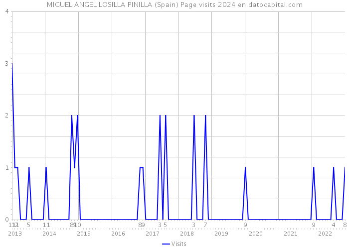 MIGUEL ANGEL LOSILLA PINILLA (Spain) Page visits 2024 