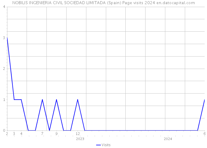 NOBILIS INGENIERIA CIVIL SOCIEDAD LIMITADA (Spain) Page visits 2024 