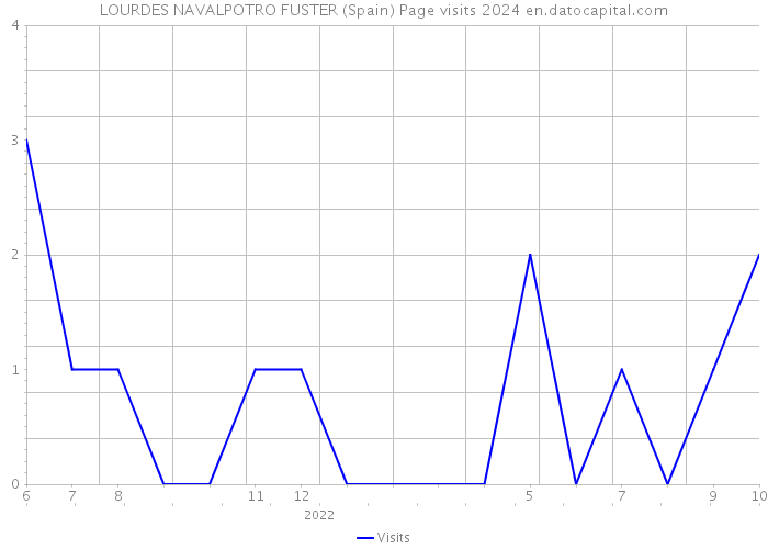 LOURDES NAVALPOTRO FUSTER (Spain) Page visits 2024 