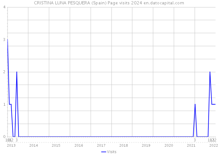 CRISTINA LUNA PESQUERA (Spain) Page visits 2024 