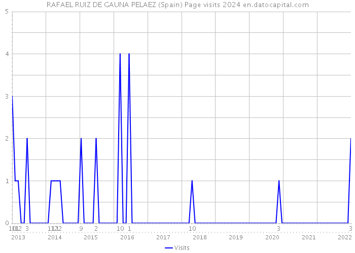 RAFAEL RUIZ DE GAUNA PELAEZ (Spain) Page visits 2024 
