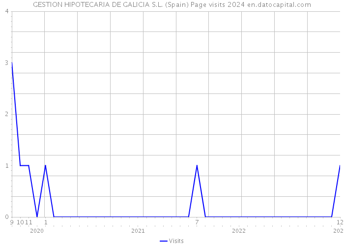 GESTION HIPOTECARIA DE GALICIA S.L. (Spain) Page visits 2024 
