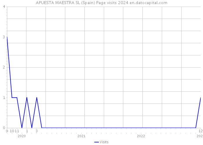 APUESTA MAESTRA SL (Spain) Page visits 2024 
