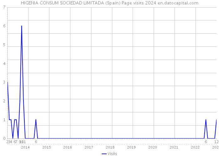 HIGENIA CONSUM SOCIEDAD LIMITADA (Spain) Page visits 2024 