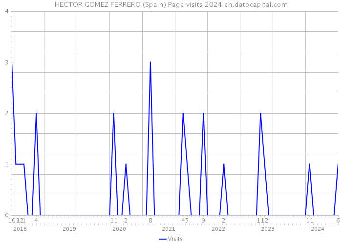 HECTOR GOMEZ FERRERO (Spain) Page visits 2024 