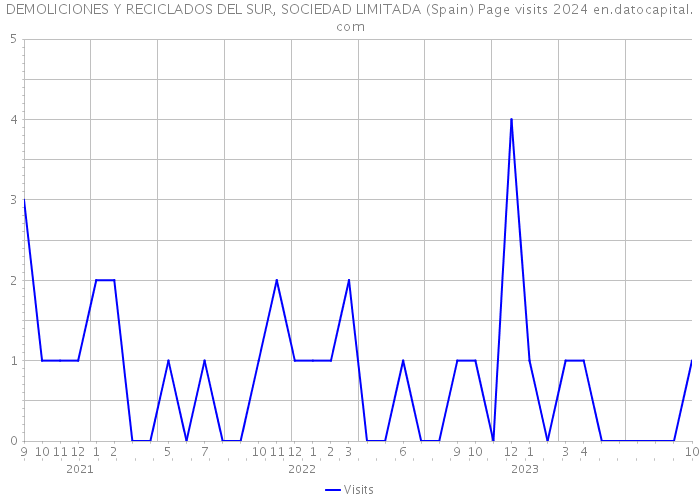 DEMOLICIONES Y RECICLADOS DEL SUR, SOCIEDAD LIMITADA (Spain) Page visits 2024 