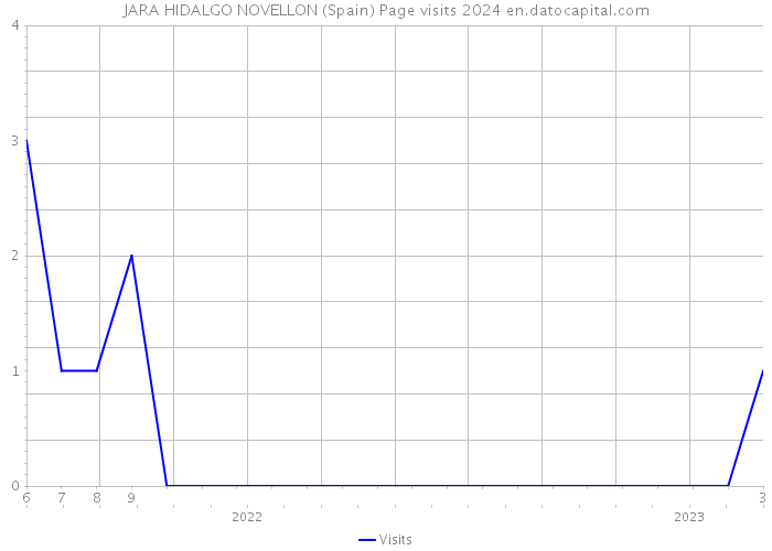 JARA HIDALGO NOVELLON (Spain) Page visits 2024 