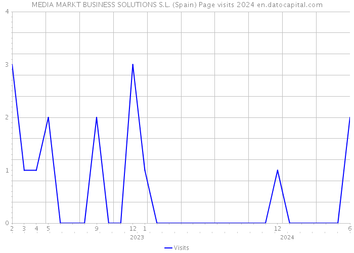 MEDIA MARKT BUSINESS SOLUTIONS S.L. (Spain) Page visits 2024 