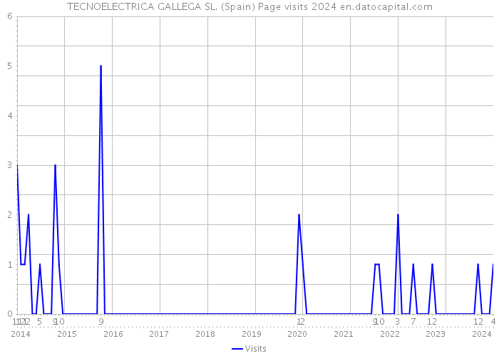 TECNOELECTRICA GALLEGA SL. (Spain) Page visits 2024 