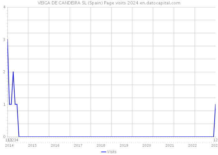 VEIGA DE CANDEIRA SL (Spain) Page visits 2024 