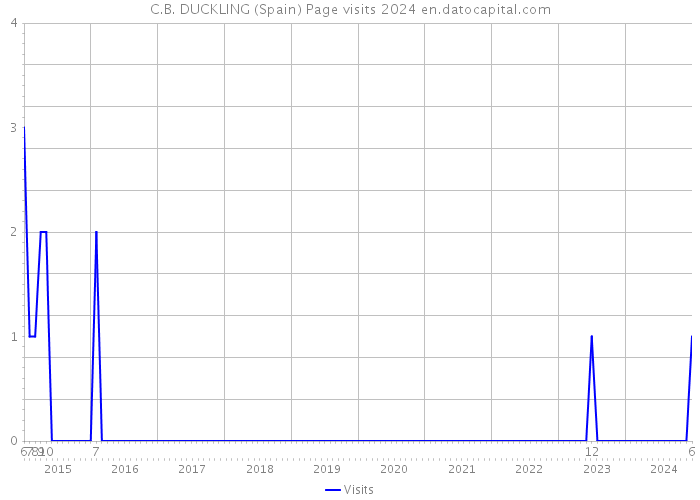 C.B. DUCKLING (Spain) Page visits 2024 