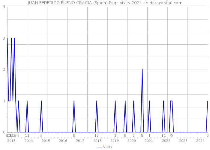 JUAN FEDERICO BUENO GRACIA (Spain) Page visits 2024 