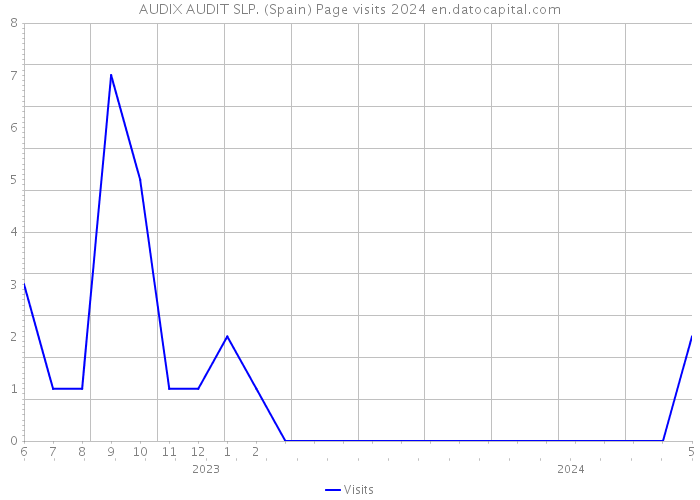 AUDIX AUDIT SLP. (Spain) Page visits 2024 
