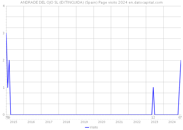 ANDRADE DEL OJO SL (EXTINGUIDA) (Spain) Page visits 2024 