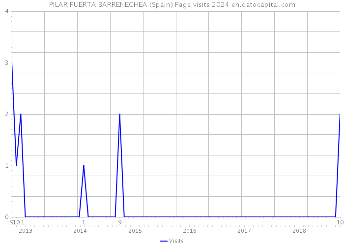 PILAR PUERTA BARRENECHEA (Spain) Page visits 2024 