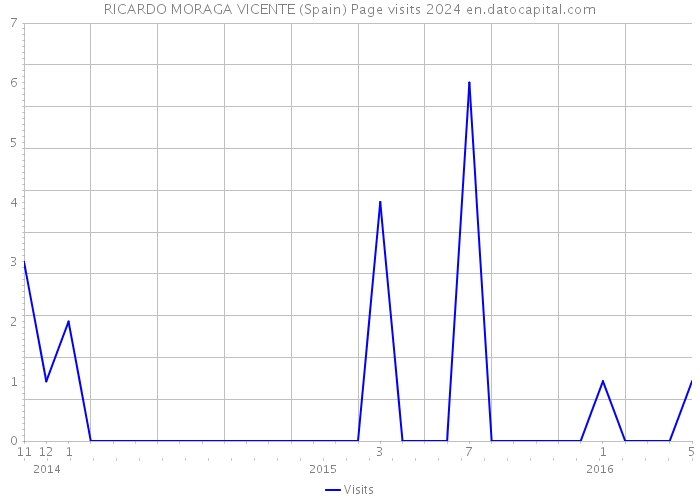 RICARDO MORAGA VICENTE (Spain) Page visits 2024 