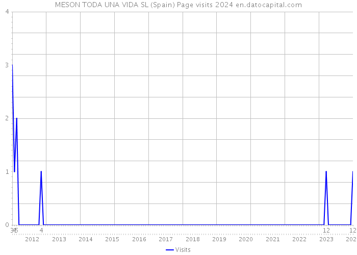 MESON TODA UNA VIDA SL (Spain) Page visits 2024 