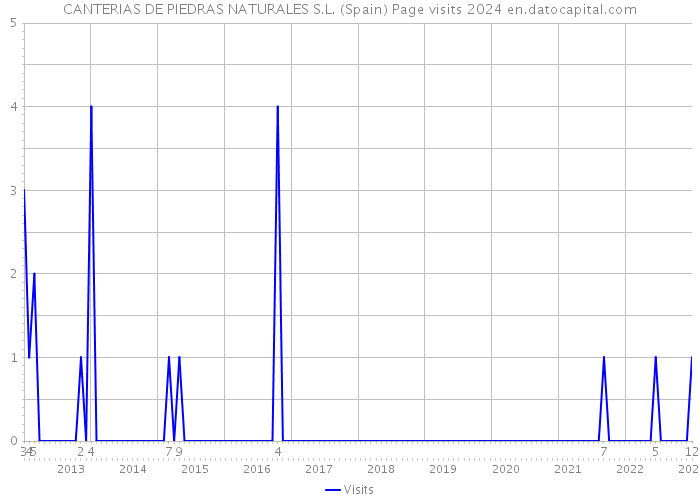 CANTERIAS DE PIEDRAS NATURALES S.L. (Spain) Page visits 2024 