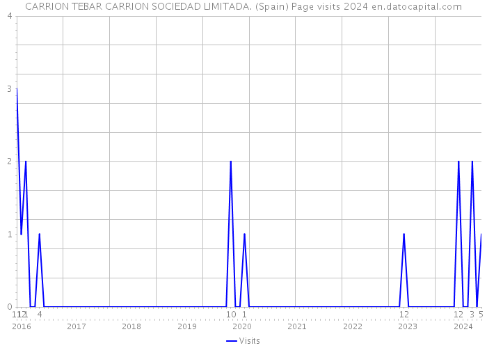 CARRION TEBAR CARRION SOCIEDAD LIMITADA. (Spain) Page visits 2024 