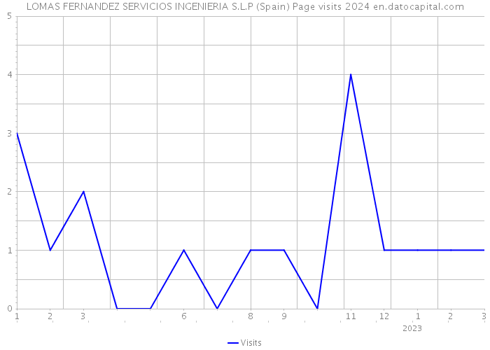 LOMAS FERNANDEZ SERVICIOS INGENIERIA S.L.P (Spain) Page visits 2024 