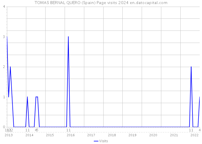 TOMAS BERNAL QUERO (Spain) Page visits 2024 